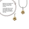 Gold Tone Plumeria Flower Clip On Charm