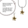 Gold Tone Flower Clip On Charm