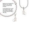 Chihuahua Silhouette Heart Clip On Charm