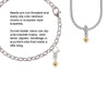 Mini February - Purple Crystal Gold Tone Heart Clip On Charm