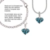 Hot Blue Cheetah Print Heart Clip On Charm