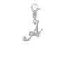 Small Gelato Script Initial - A - Clip On Charm
