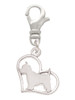 Westie Silhouette Heart Clip On Charm