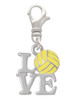 Love with Water Polo Ball Clip On Charm