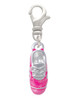 3-D Hot Pink Running Shoe Clip On Charm