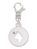 Cat Head Silhouette Clip On Charm