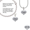 Twins Heart with Two Pair of Baby Feet Clip On Charm