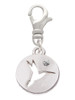 Hummingbird Disc Clip On Charm