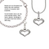 Heart with 3 AB Crystals - Courage Strength Wisdom Clip On Charm