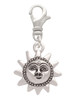 Small Sun Face with Beaded Edging Clip On Charm