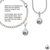 Faith Disc with Cutout Flower Clip On Charm