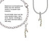 3-D and Gold Tone Candy Cane Clip On Charm