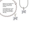 3-D Textured Bow Clip On Charm
