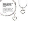 Open Pebble Heart Clip On Charm