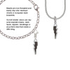Black Lightning Bolt Clip On Charm