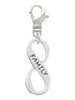 Family Infinity Sign Clip On Charm