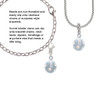 3-D Frosted Clear Resin Ornament with Crystals Clip On Charm