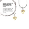 Large Light Purple Crystal Gold Tone Heart Clip On Charm
