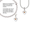 Large November - Yellow Crystal Heart Clip On Charm