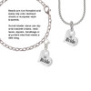 Large Bride Heart Clip On Charm