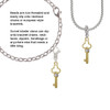 Trefoil Key with Crystals Clip On Charm