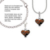 Two Tone Enamel Cheetah Print Heart Clip On Charm