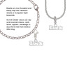 White ''Luck'' with Heart Clip On Charm