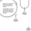 3-D Clear Crystal Spider Clip On Charm