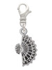 Fan with AB Crystal Clip On Charm