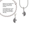 Fan with AB Crystal Clip On Charm