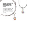 10mm Clear AB Oktant Crystal Drop Clip On Charm