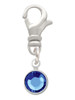 Crystal Blue Channel Drop Clip On Charm