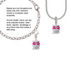 Owl with Hot Pink & Lime Green Crystal Eyes Clip On Charm
