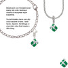 Small 3-D Green Present with Bow Clip On Charm