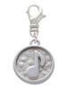 Music Note - Round Seal Clip On Charm