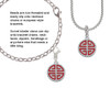 Red Chinese Blessing Clip On Charm