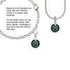 Green Paw on Black Disc Clip On Charm