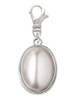 Small Grey Imitation Pearl Clip On Charm