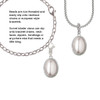 Small Grey Imitation Pearl Clip On Charm