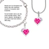 Hot Pink Giraffe Print Heart with Nurse Hat Clip On Charm