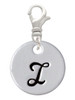 Large Script Letter - I - 3/4'' Disc - Clip On Charm
