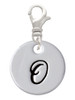 Large Script Letter - O - 3/4'' Disc - Clip On Charm