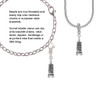 Pagoda with Clear Crystal Clip On Charm