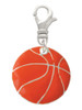 3/4'' Enamel Basketball Clip On Charm