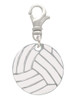 3/4'' Enamel Volleyball Clip On Charm