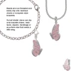 Large Translucent Pink Flying Butterfly Clip On Charm