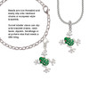 Green Frog with Crystals Clip On Charm
