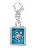 Sea Turtle in Shadow Box Clip On Charm