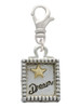 Shadow Box ''Dream'' with Gold Tone Star Clip On Charm