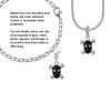 Small Black Resin Skull with AB Crystals Clip On Charm